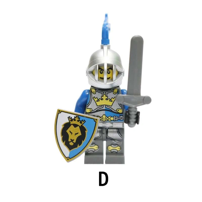 Blue Lion Knight Minifigures AX9801-D Compatible With Lego