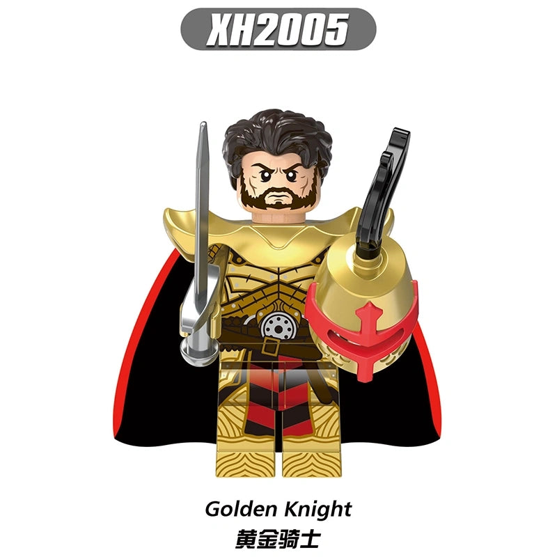 Golden Knight Minifigures XH2005 Compatible With Lego
