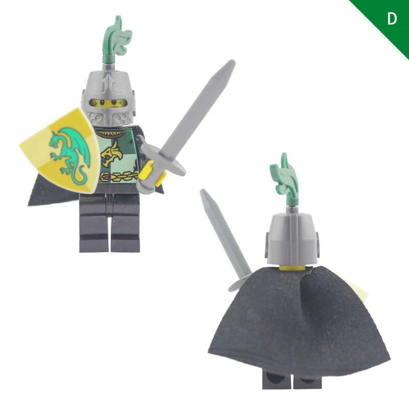 Green Dragon Knight Minifigures AX9806-D Compatible With Lego