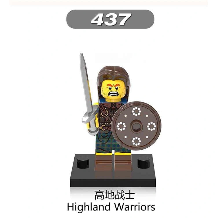 Highland Warrior Minifigures XH437 Compatible With Lego
