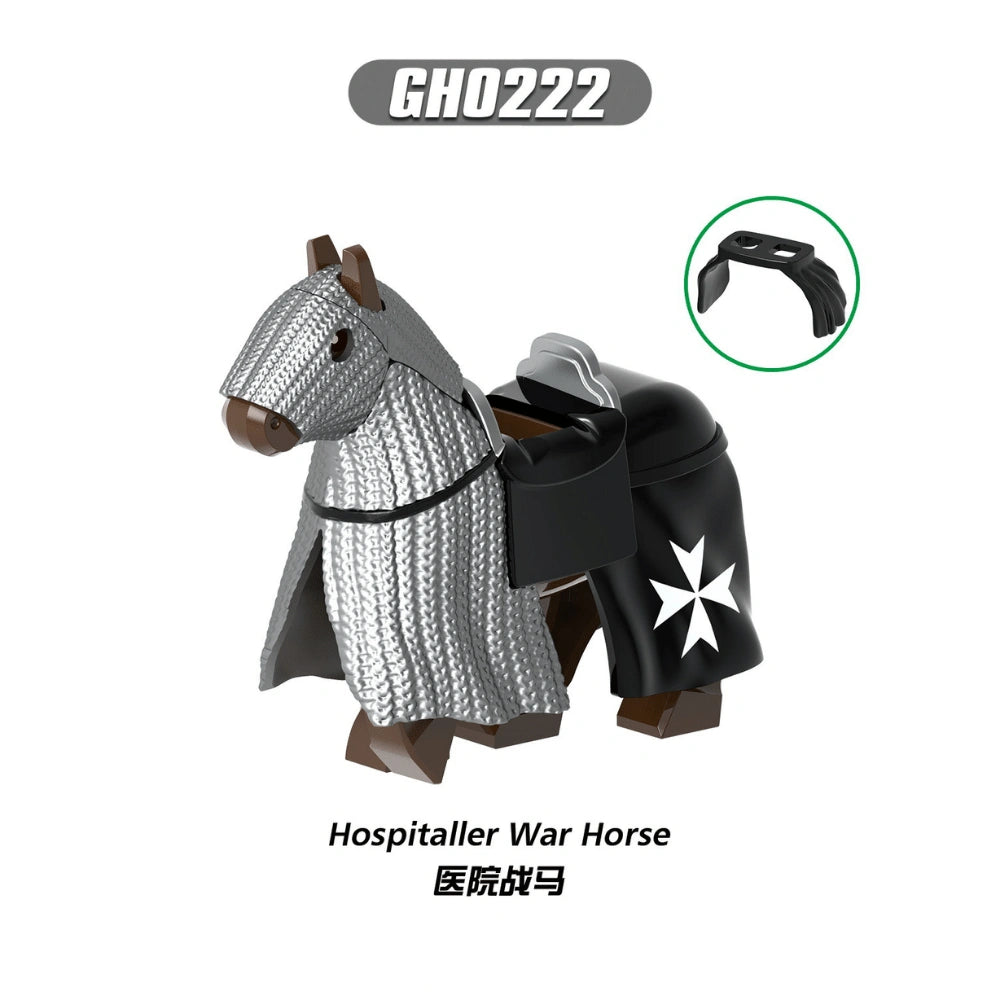 Hospitaller War Horse Minifigures GH0222 Compatible With Lego