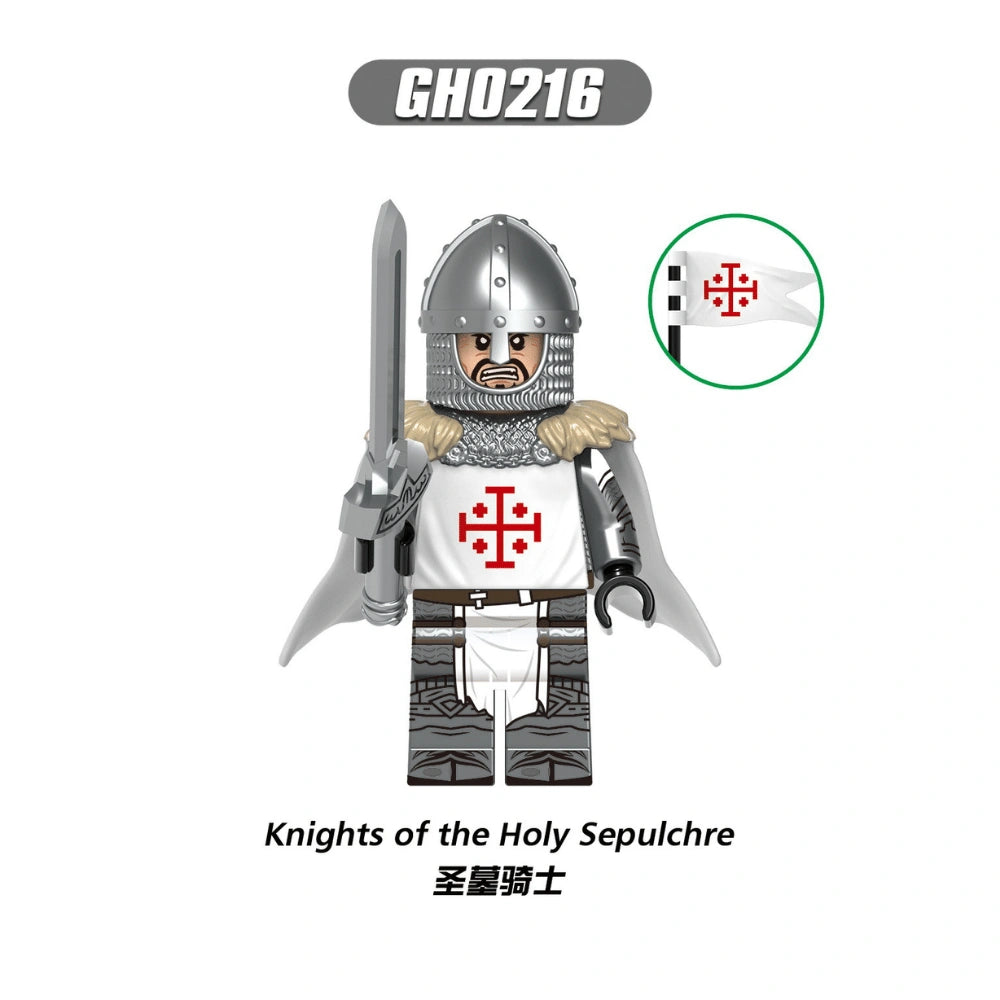 Knights of the Holy Sepulchre Minifigures GH0216 Compatible With Lego