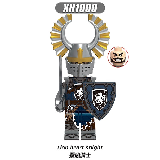 Lion Heart Knight Minifigures XH1999 Compatible With Lego