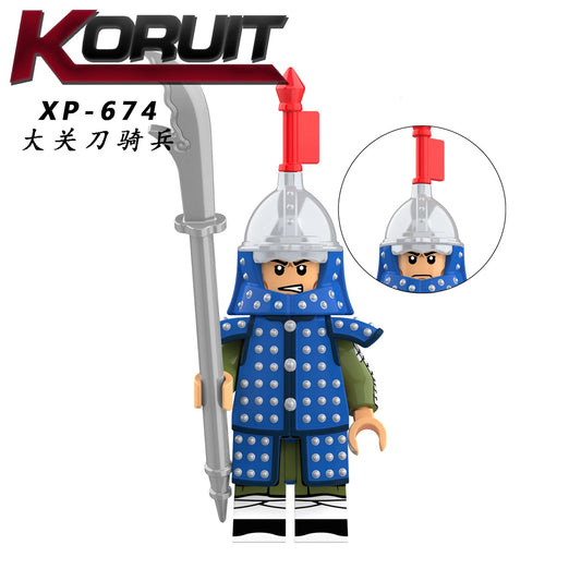 Ming Dynasty Soldier Minifigures XP-674 Compatible With Lego
