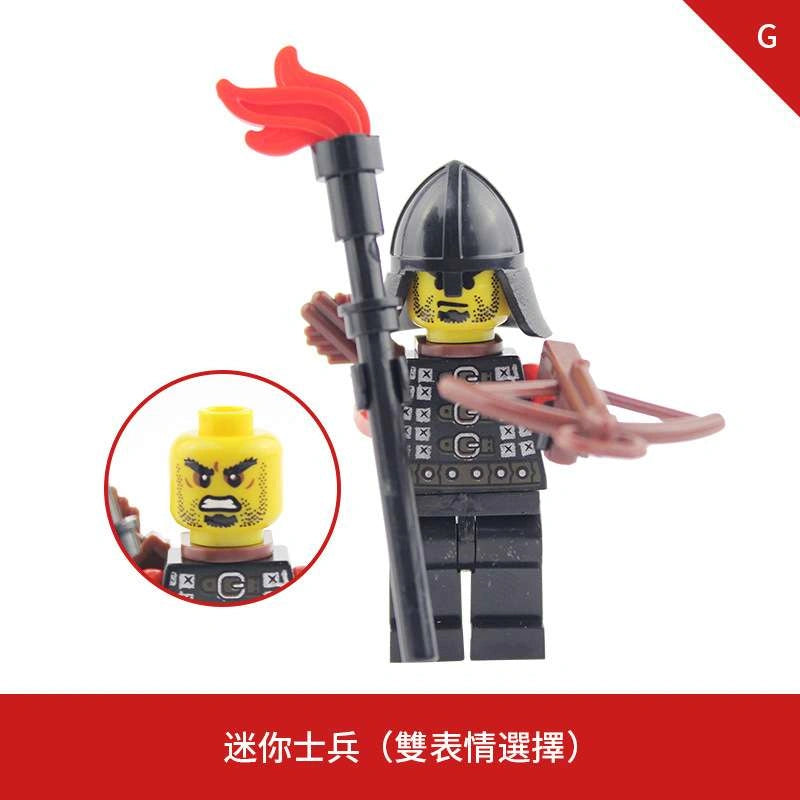 Red Dragon Knight Minifigures AX9804-G Compatible With Lego