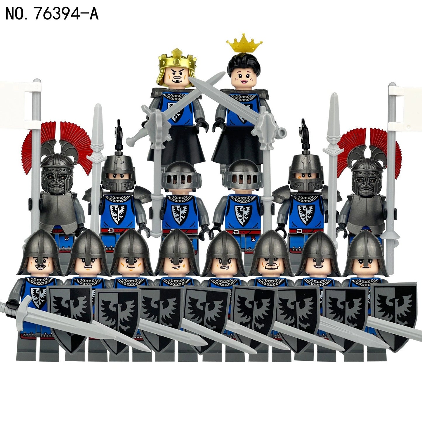 Medieval Soldier Set Minifigures 76394-A Compatible With Lego