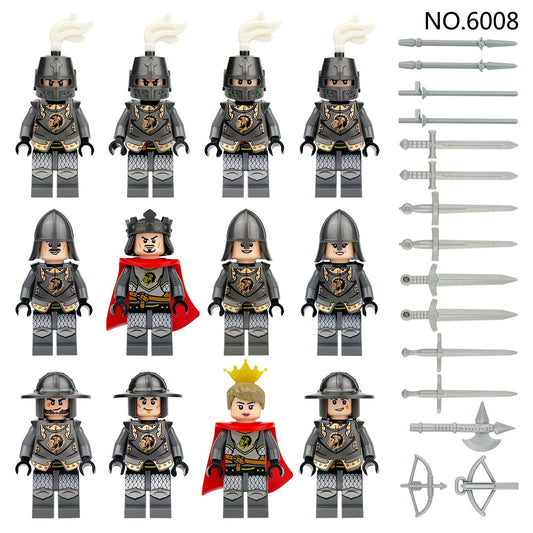Medieval Soldier Set Minifigures M6008 Compatible With Lego