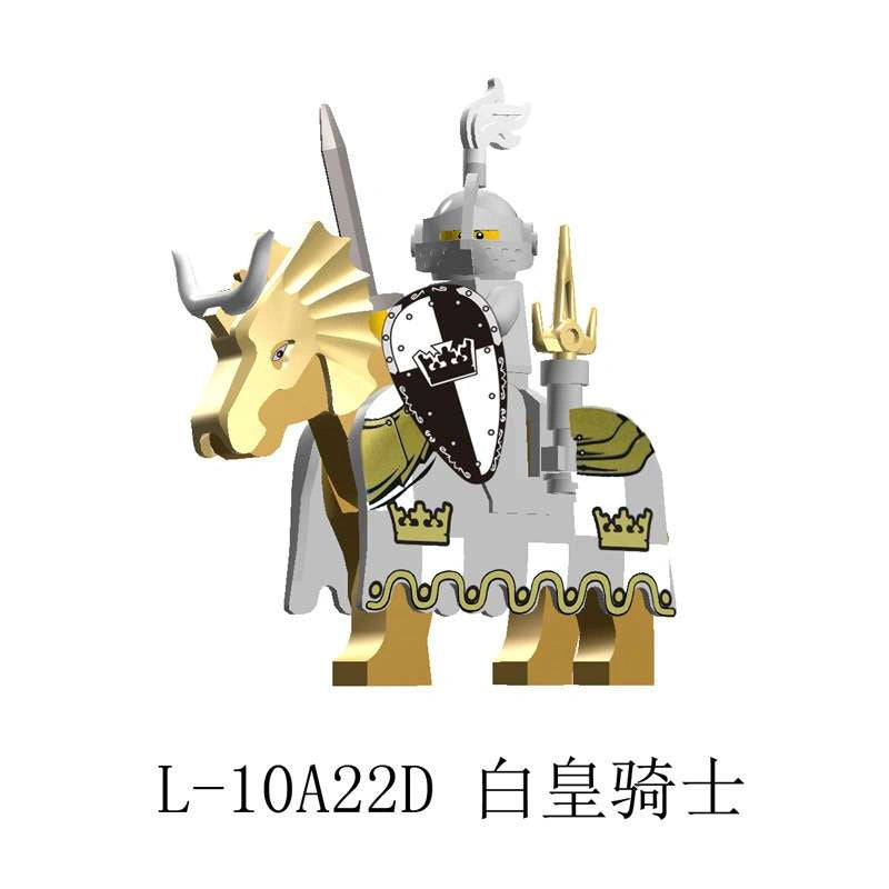 Sword and Shield Knight With War Horse Minifigures AX9851-L Compatible With Lego
