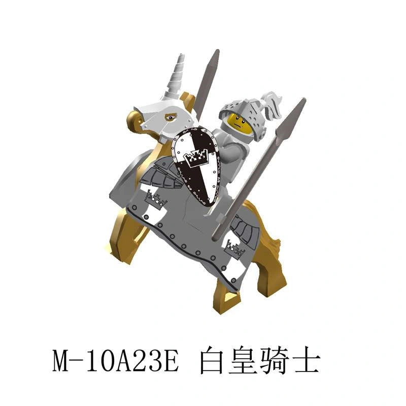 Sword and Shield Knight With War Horse Minifigures AX9851-M Compatible With Lego