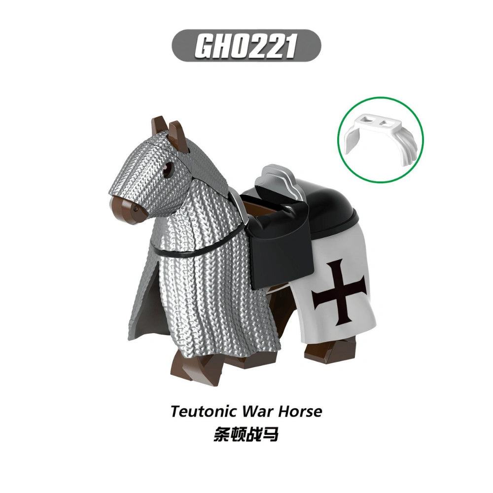 Teutonic War Horse Minifigures GH0221 Compatible With Lego