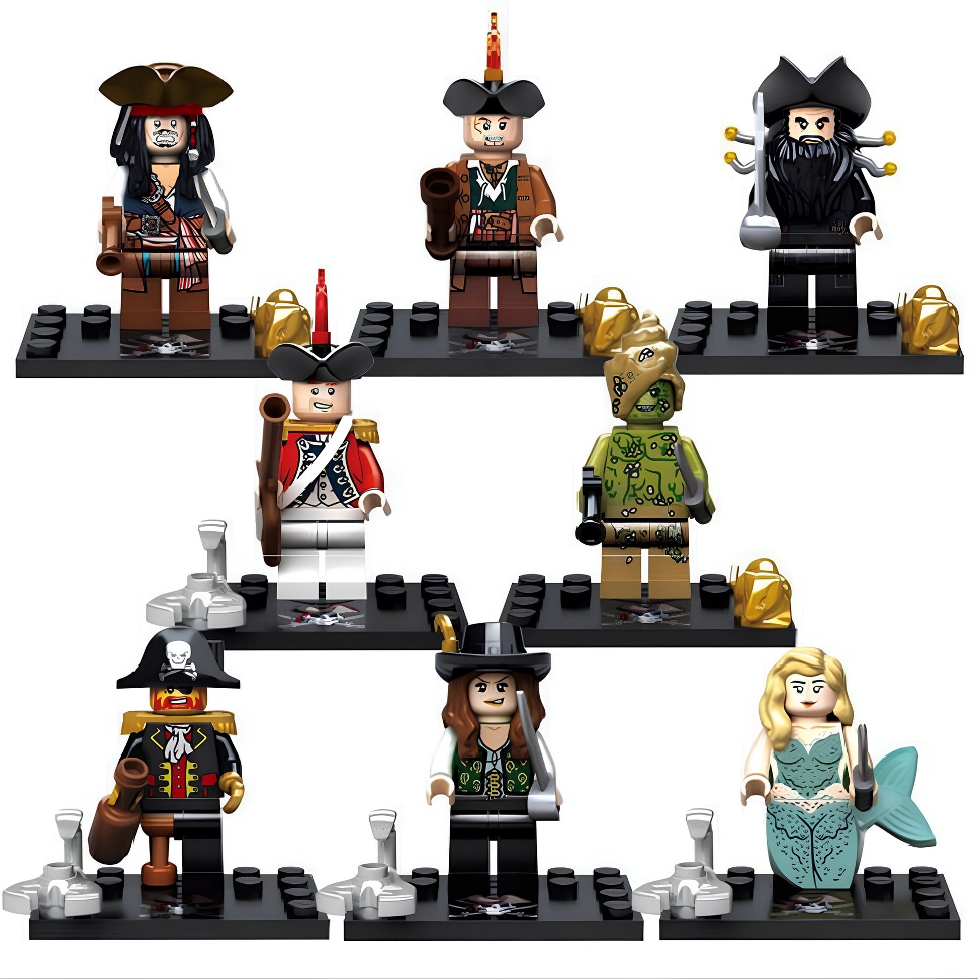 Pirates of the Caribbean Minifigures KSZ518 Compatible With Lego