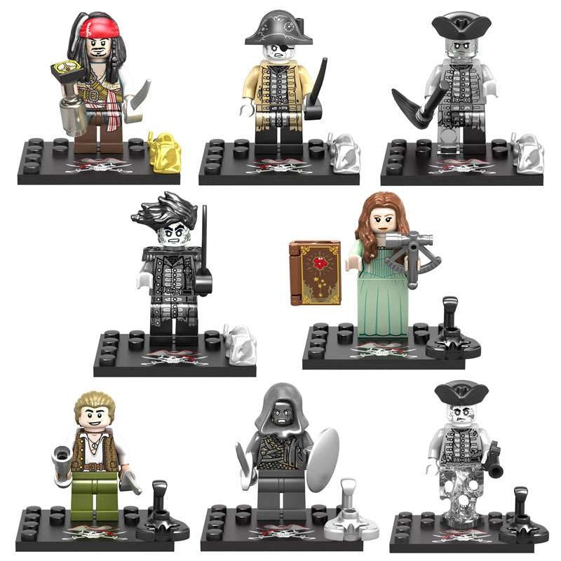 Pirates of the Caribbean Minifigures KSZ719 Compatible With Lego