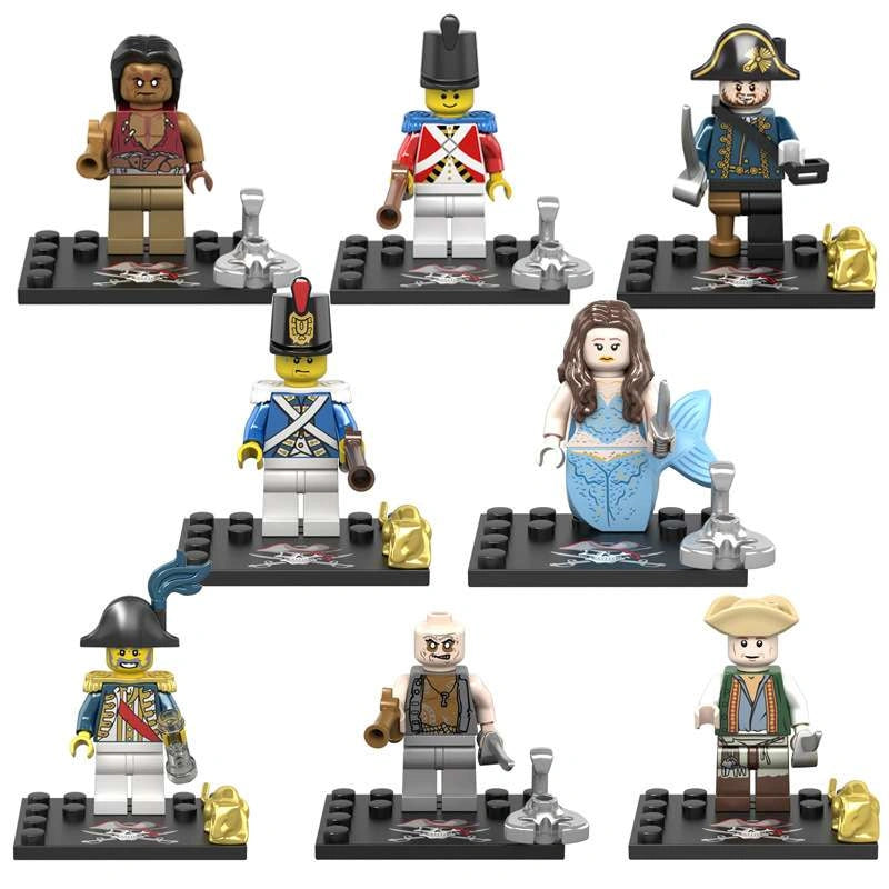 Pirates of the Caribbean Minifigures KSZ722 Compatible With Lego