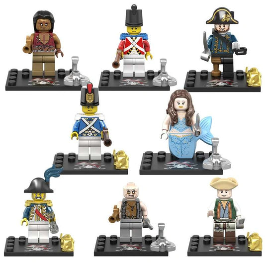Pirates of the Caribbean Minifigures KSZ722 Compatible With Lego