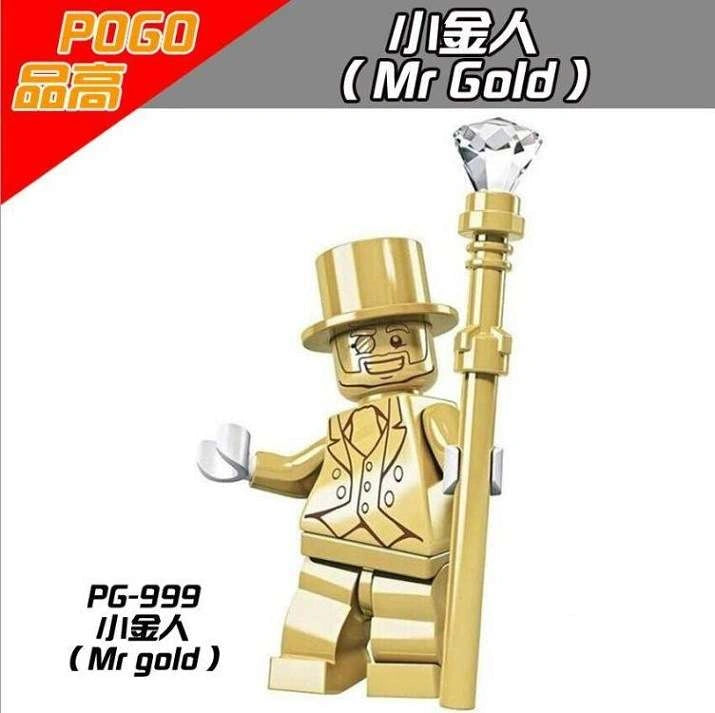 Mr Gold Minifigures PG-999 Compatible With Lego