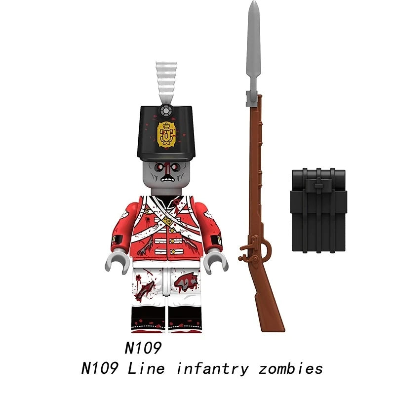 Line Infantry Zombies Minifigures N109 Movies and TV MiniFigure