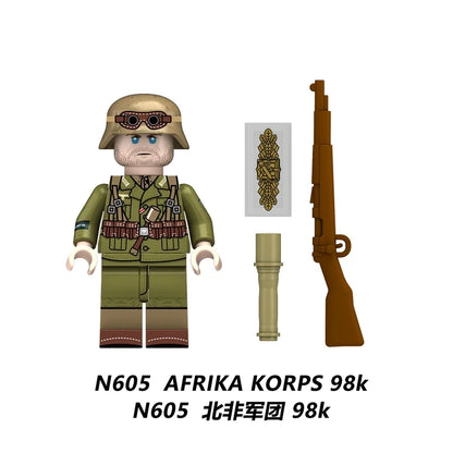 Afrika Korps 98K Rifle Soldier Minifigure N605