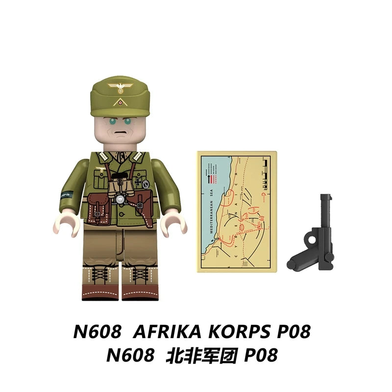 Afrika Korps Soldier Military Minifigure