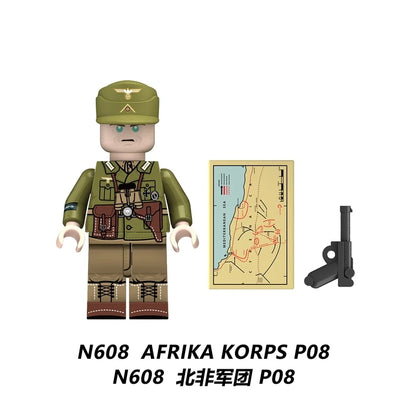 Afrika Korps Soldier Military Minifigure