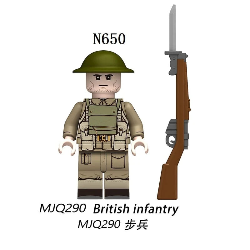 British Infantry Soldier Minifigure N650