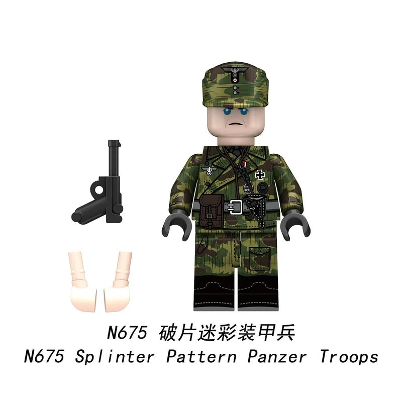 Splinter Pattern Panzer Troops Minifigure N675