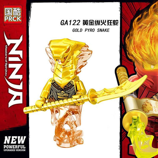 Gold Pyro Snake Minifigures GA122 Compatible With Lego