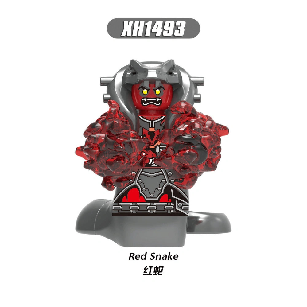 Red Snake Minifigures XH1493 Compatible With Lego