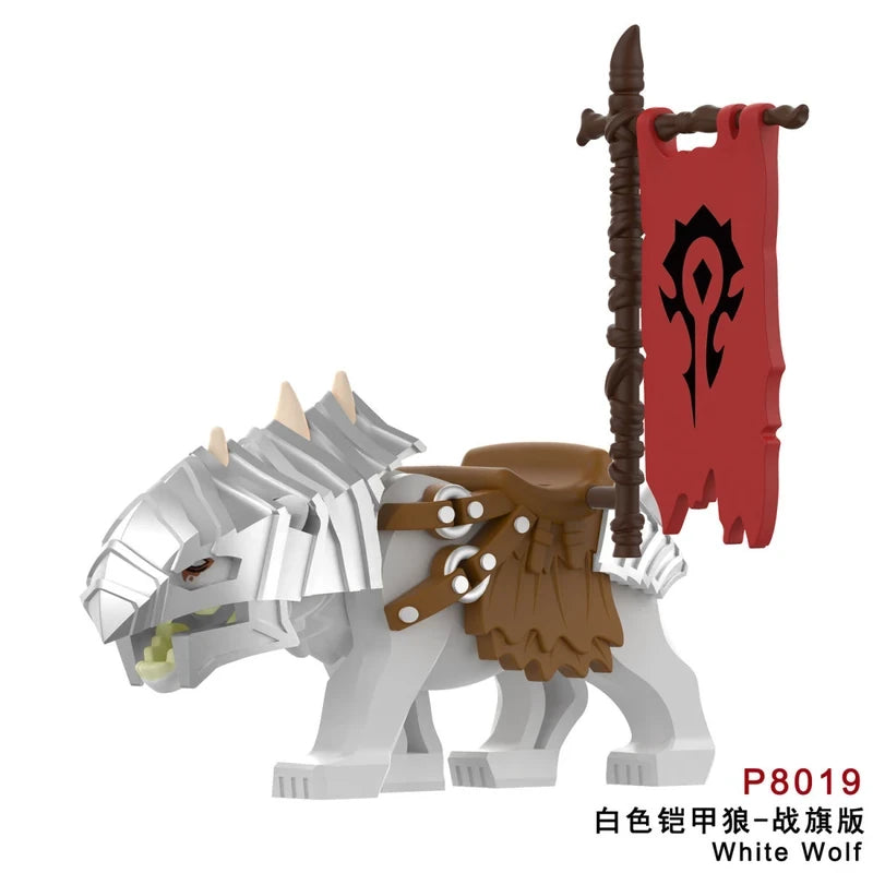 White Wolf minifigures P8019 The Lord of the Rings figure