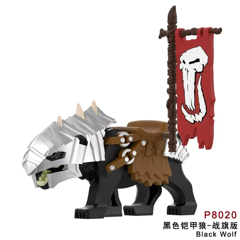 Black Wolf minifigures P8020 The Lord of the Rings figure