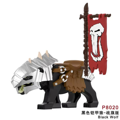 Black Wolf minifigures P8020 The Lord of the Rings figure