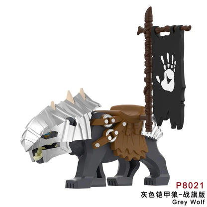Grey Wolf minifigures P8021 The Lord of the Rings figure