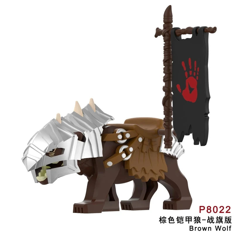Brown Wolf minifigures P8022 The Lord of the Rings figure