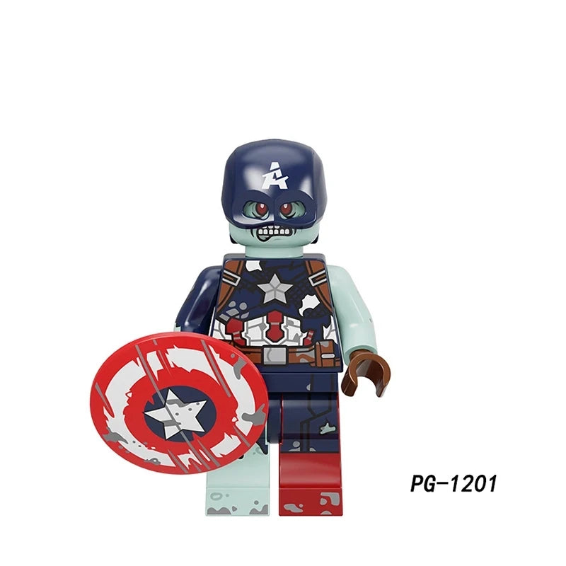 Zombie Captain America minifigures PG-1201 Marvel figure