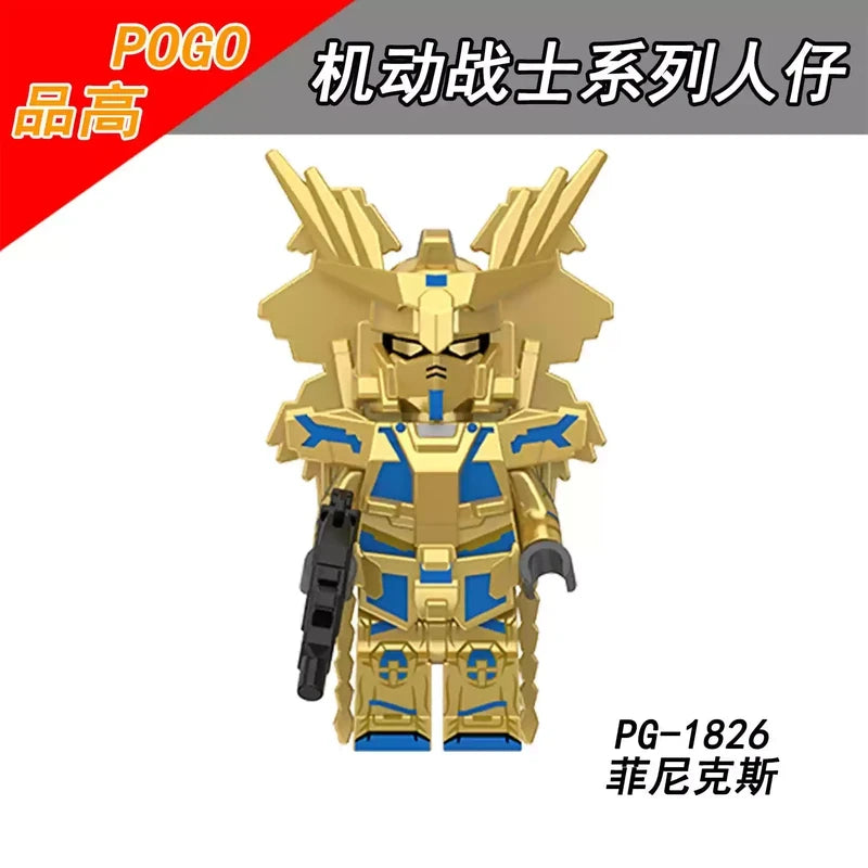 RX-0 Unicorn Gundam 03 Phenex minifigures figure PG-1826 Anime Custom Minifigure