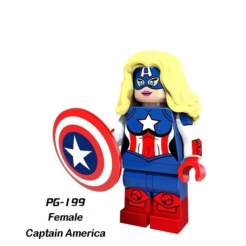 Female Captain America Minifigures PG-199 Marvel MiniFigure