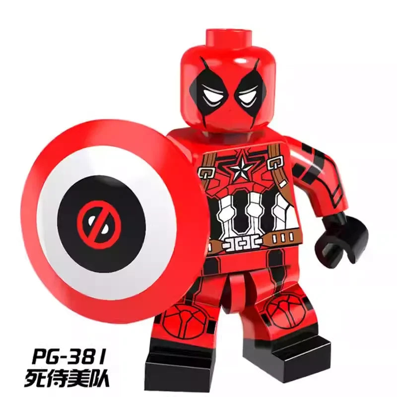 Deadpool Captain America Minifigures PG-381 DC MiniFigure