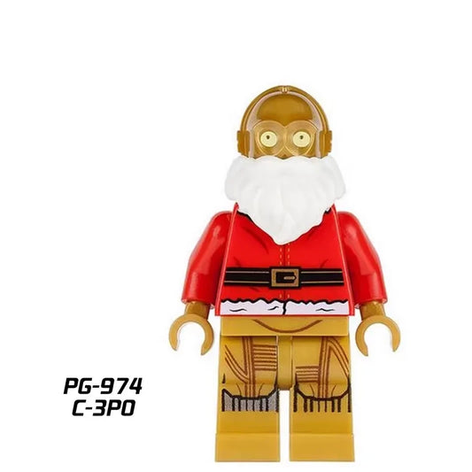 Santa C-3PO Minifigures PG-974 Celebrities MiniFigure