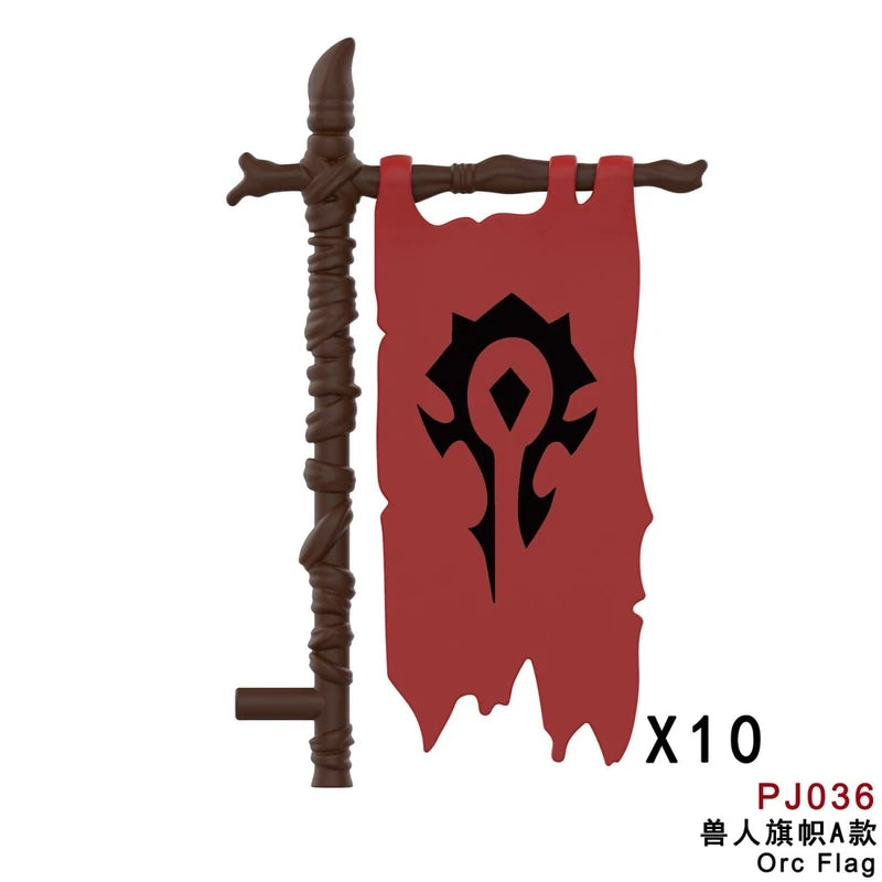 Orc Flag minifigures PJ036 The Lord of the Rings figure