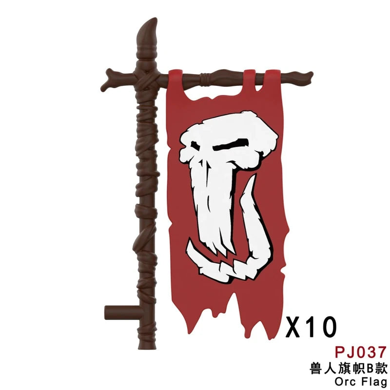Orc Flag minifigures PJ037 The Lord of the Rings figure