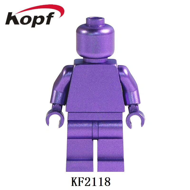 Pure Color Minifigures KF2118 Compatible With Lego