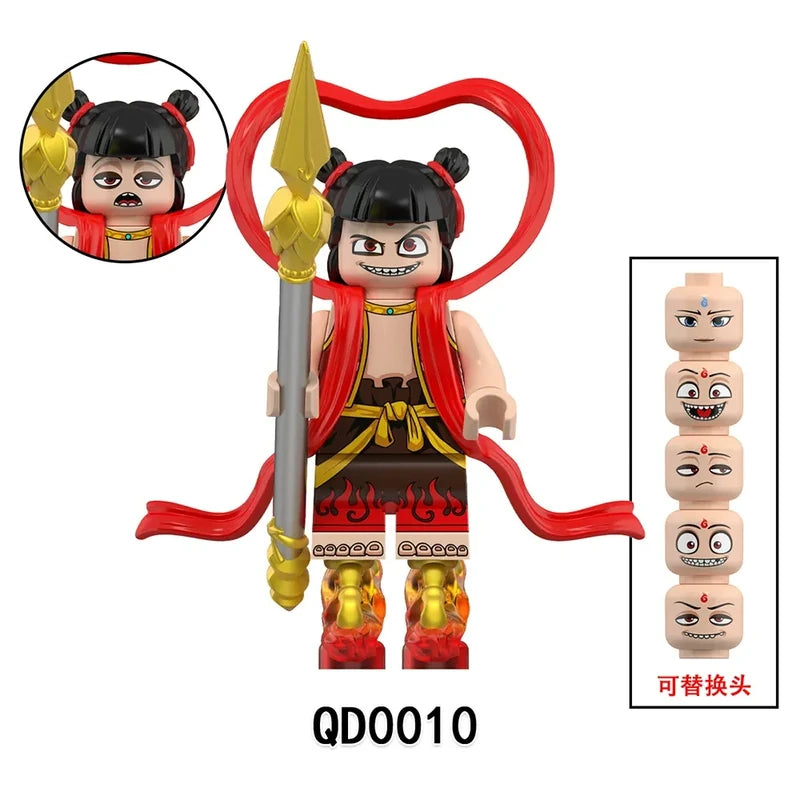 Nezha Minifigures QD0010 Movies and TV MiniFigure