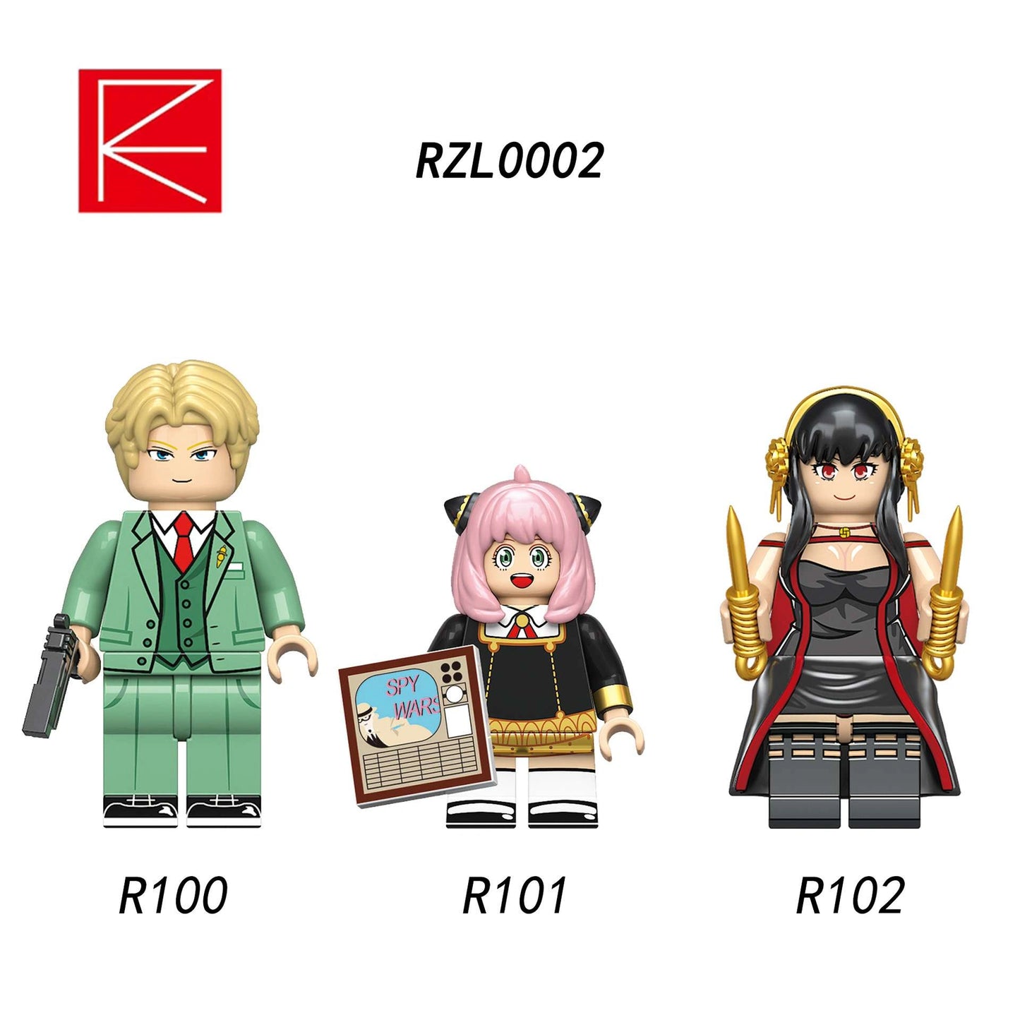 Spy x Family Minifigures RZL0002 Compatible With Lego
