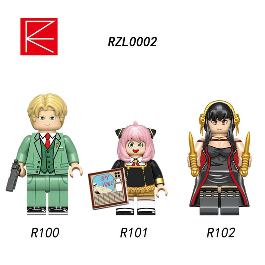 Spy x Family Minifigures RZL0002 Compatible With Lego