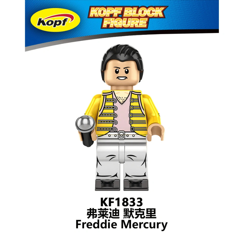 Freddie Mercury Minifigures KF1833 Compatible With Lego