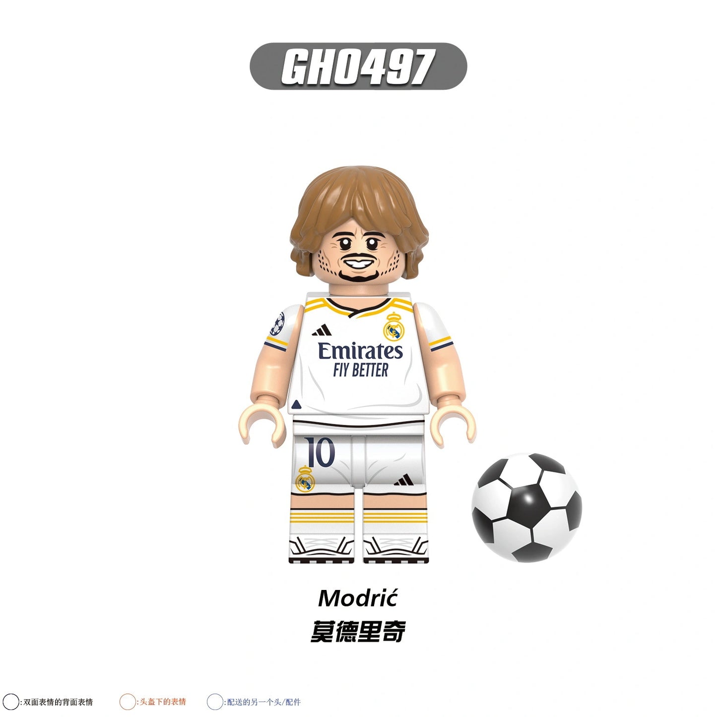 Luka Modric Minifigures GH0497 Compatible With Lego