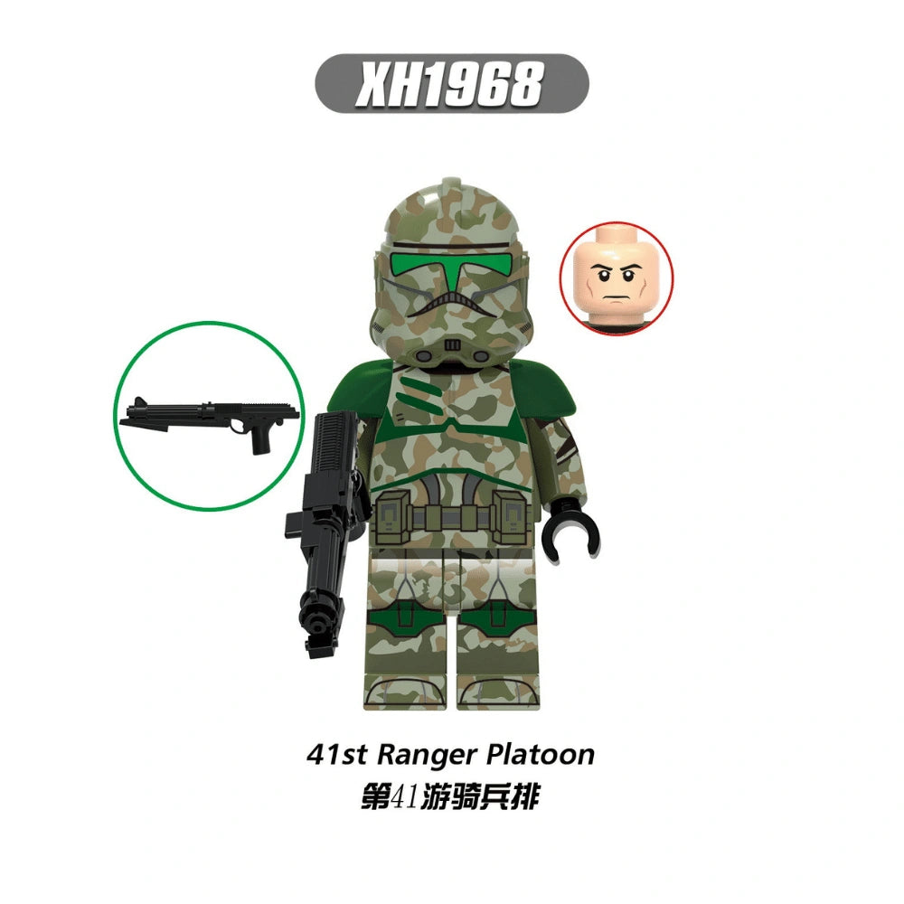 41st Kashyyyk Clone Trooper Minifigures XH1968 Compatible With Lego