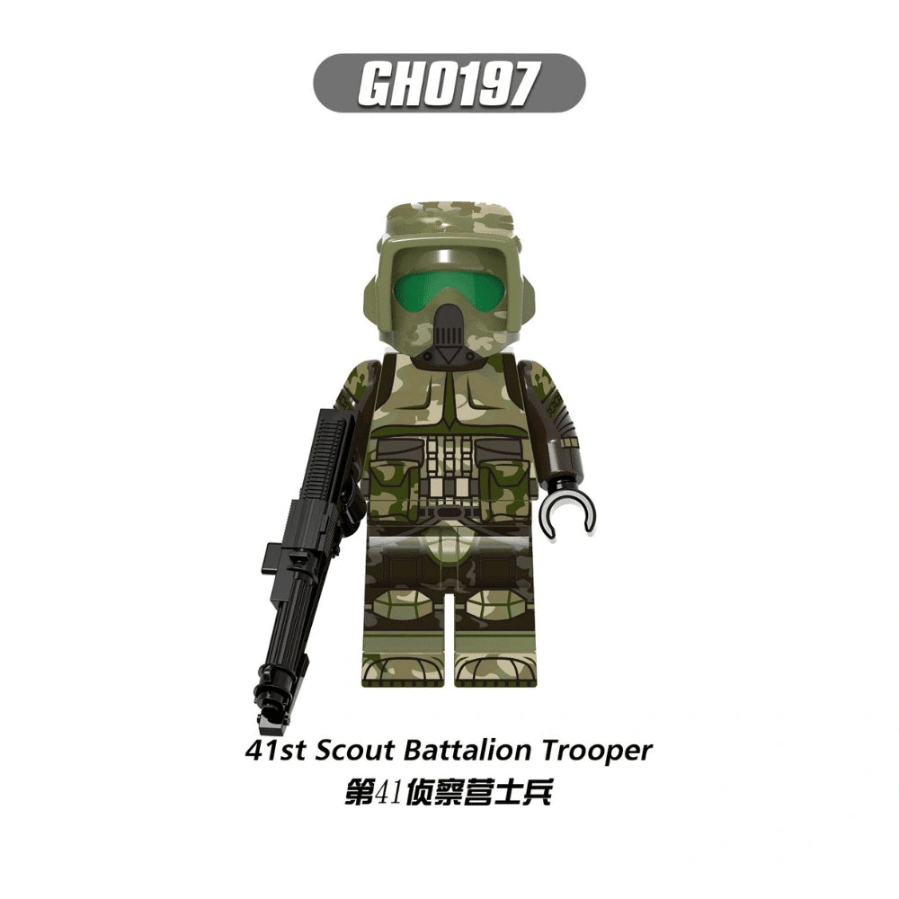 41st Scout Battalion Clone Trooper Minifigures GH0197 Compatible With Lego