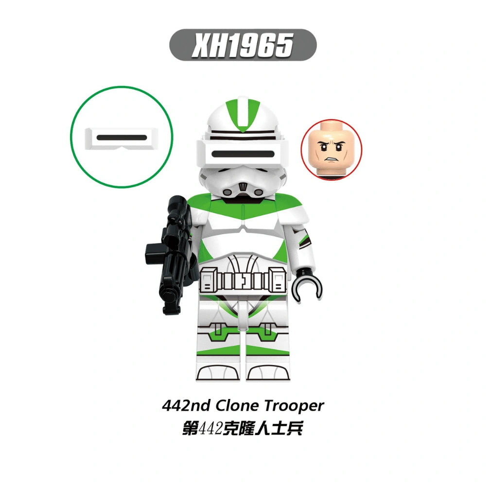 442nd Siege Battalion Clone Trooper Minifigures XH1965 Compatible With Lego