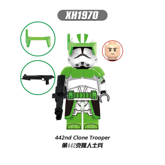 442nd Siege Battalion Clone Trooper Minifigures XH1970 Compatible With Lego