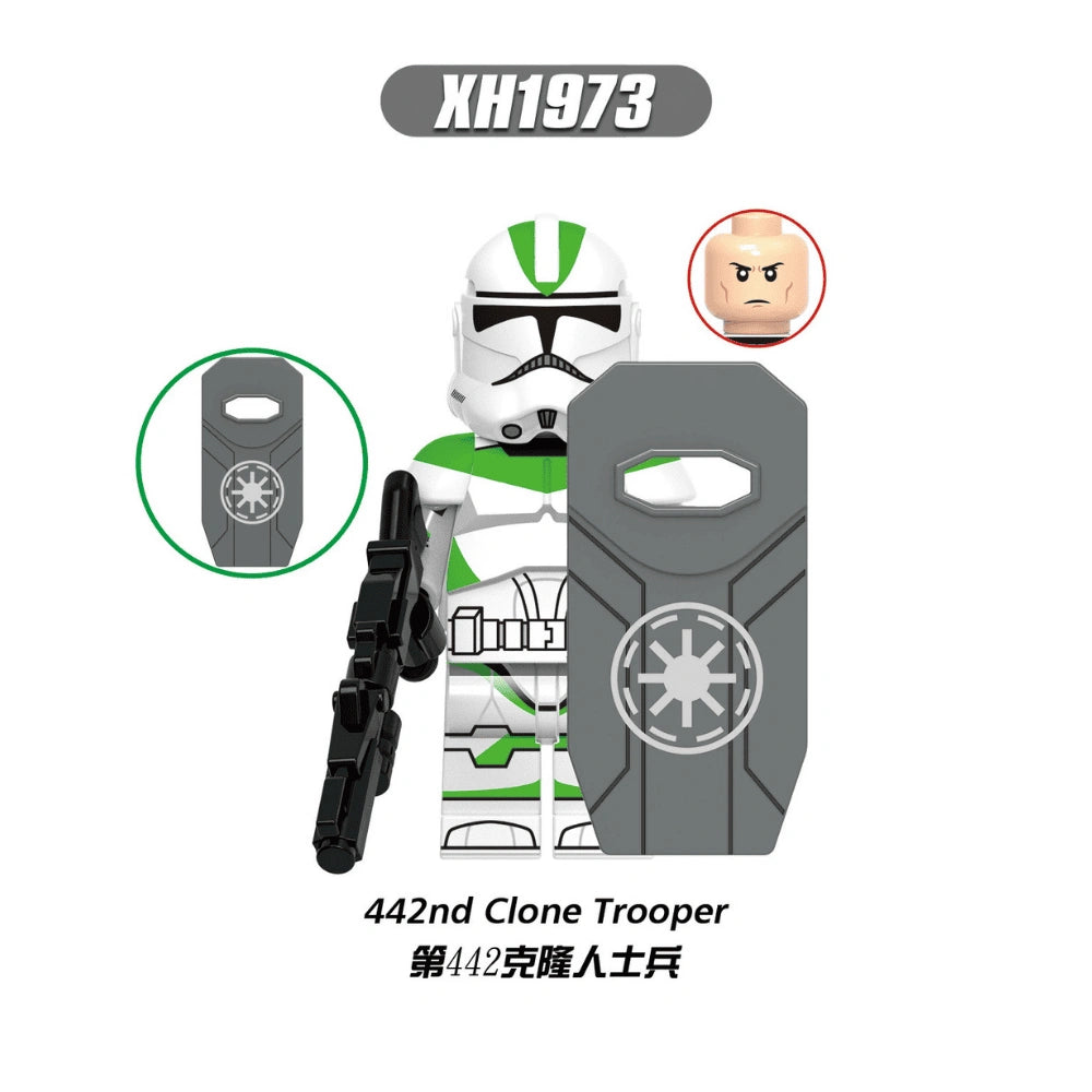 442nd Siege Battalion Clone Trooper Minifigures XH1973 Compatible With Lego